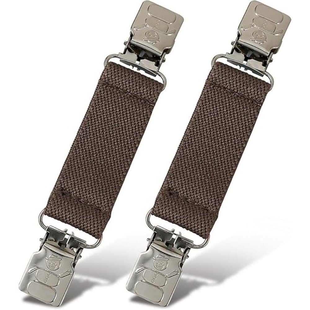 Hold’Em Mitten Glove Clips for Toddler & Kids Extra Tight Grip - Brown